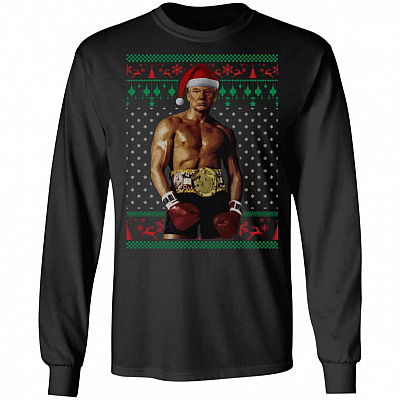 Funny Boxer Trump Rocky Meme Heavyweight Joke Hoodie - Sweatshirt - Long Sleeve Shirt