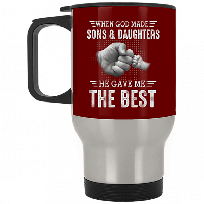 14 oz. Silver Travel Mug