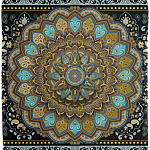 Namaste Mandala Yoga Hindi Symbol Fleece Blanket - Premium Sherpa Blanket - Woven Blanket