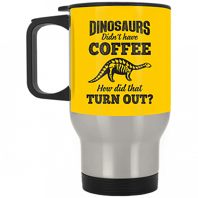 14 oz. Silver Travel Mug