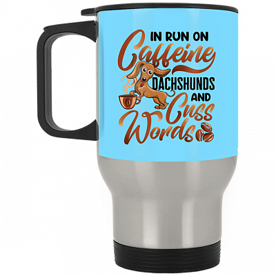 14 oz. Silver Travel Mug