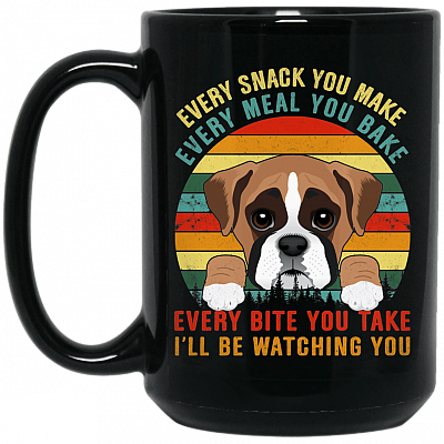 15 oz. Black Mug