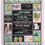 To My Best Friend Thank You For All That You Do Fleece Blanket - Premium Sherpa Blanket - Woven Blanket