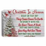 Christmas In Heaven Gallery Wrapped Canvas Prints - What Do They Do They Come Down To Earth Unframed Poster