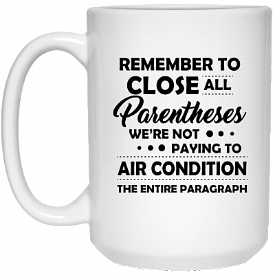15 oz. White Mug
