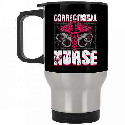 14 oz. Silver Travel Mug
