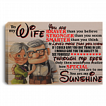 To My Wife Never Forget That I Love You Gallery Framed Canvas Prints – Unframed Poster - Home Decor Wall Art