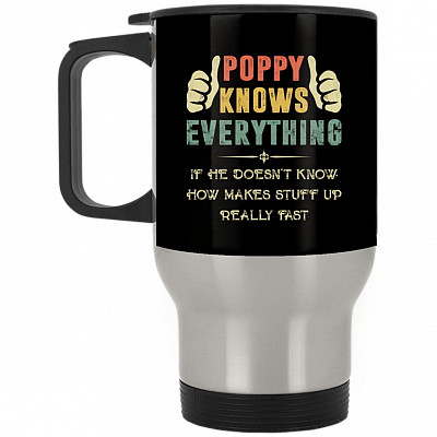 14 oz. Silver Travel Mug