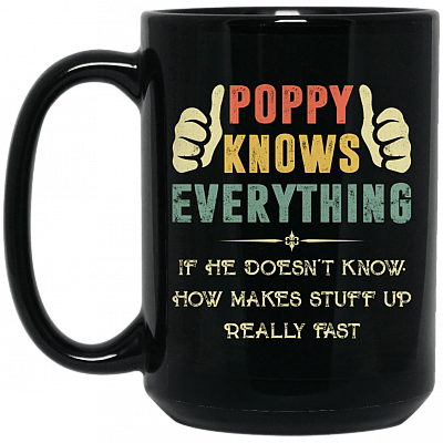 15 oz. Black Mug