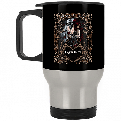 14 oz. Silver Travel Mug