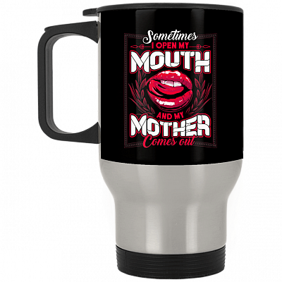 14 oz. Silver Travel Mug