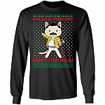 Freddie Purrcury Don't Stop Meow Hoodie Sweater Christmas Shirt