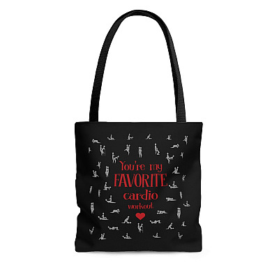 You're My Favorite Cardio Workout All Over Print Tote Bag - Shoulder Bag - Shopping Bag