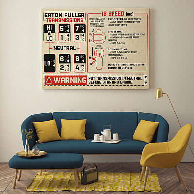 Alternative view of Eaton Fuller Transmissions - Automatic Transmissions Gallery Wrapped Framed Canvas Prints - Unframed Poster