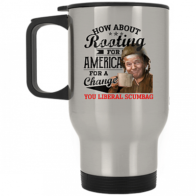 14 oz. Silver Travel Mug