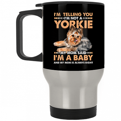 14 oz. Silver Travel Mug