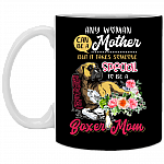 Any Woman Can Be a Mother Boxer Mom Ceramic Coffee Mug - Beer Stein - Water Bottle - Color Changing Mug