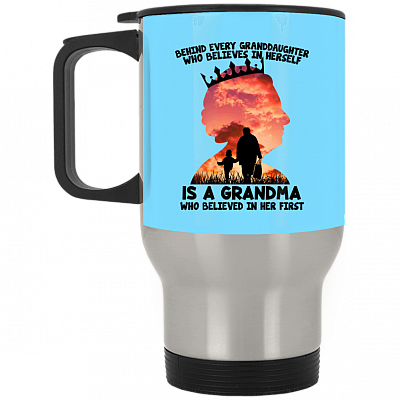 14 oz. Silver Travel Mug
