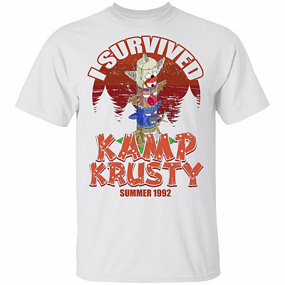I Survived Kamp Krusty The Clown Summer Camp T-Shirt