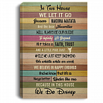 In This House Meme Fun Saying Framed Canvas Prints Unframed Poster - Funny House Rule Home Decor Wall Art