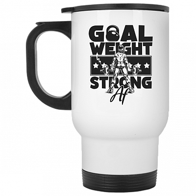 14 oz. White Travel Mug