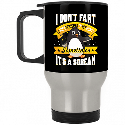 14 oz. Silver Travel Mug