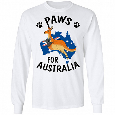 Paws For Australia Kangaroo and Koala Hoodie - Sweatshirt - Pray for Australia Long Sleeve Shirt