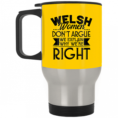 14 oz. Silver Travel Mug
