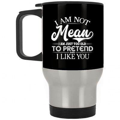 14 oz. Silver Travel Mug