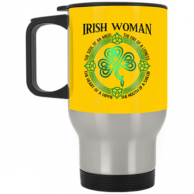 14 oz. Silver Travel Mug