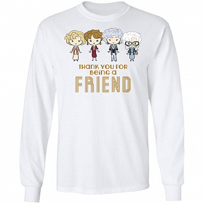 Cute Thank You for Being A Golden Friend Girl Christmas Hoodie - Sweatshirt - Long Sleeve T-Shirt