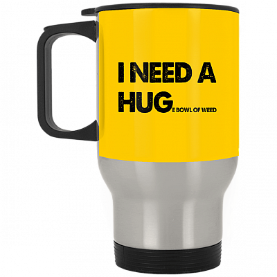 14 oz. Silver Travel Mug