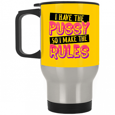 14 oz. Silver Travel Mug