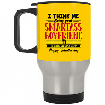14 oz. Silver Travel Mug