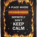 A Place Where Redheads Definitely Don't Keep Calm Fleece Blanket - Premium Sherpa Blanket