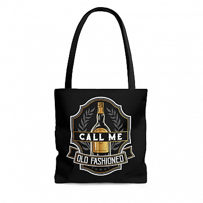 Call Me Old Fashioned Vintage Whiskey All Over Print Tote Bag - Shoulder Bag