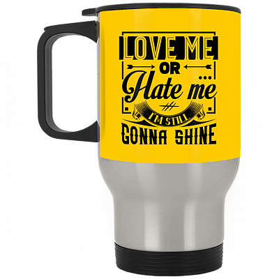 14 oz. Silver Travel Mug