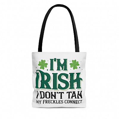I'm Irish I Don't Tan My Freckles Connect All Over Print Tote Bag - Irish Gifts for Women Shoulder Bag