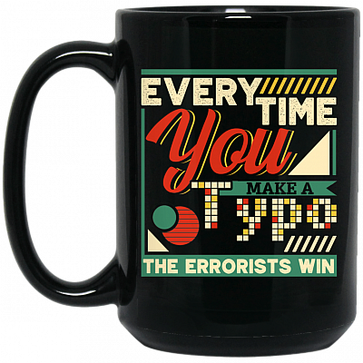 15 oz. Black Mug
