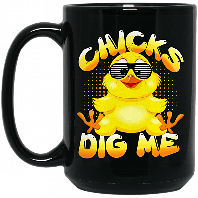 15 oz. Black Mug