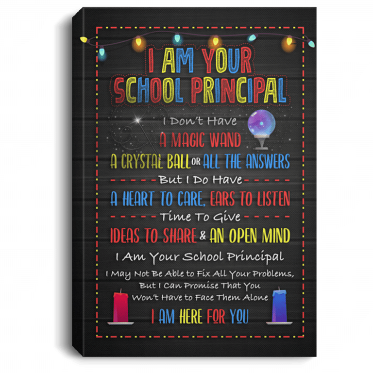 CubeBik I Am Your School Principal I Don't Have a Magic Wand A Crystal Ball Framed Canvas - Unframed Poster