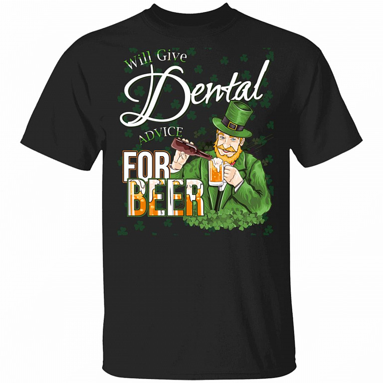 CubeBik Will Give Dental Advice For Beer Patricks Beer Day T-Shirt