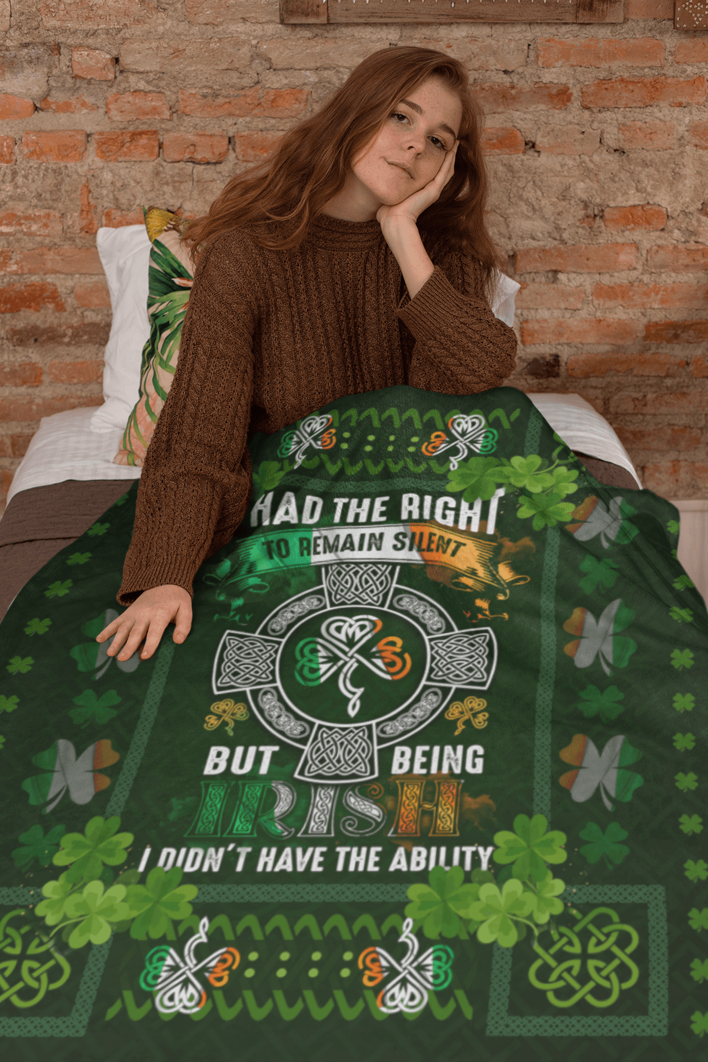 10VT. Remain Silent blanket mockup