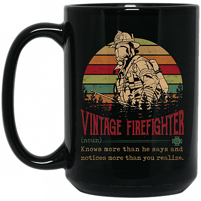 15 oz. Black Mug