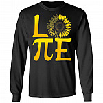 CubeBik Happy Pi Numer Symbol Sunflower Gift Hoodie Sweatshirt - Cool Pi Day Sunflower Lover T-Shirt