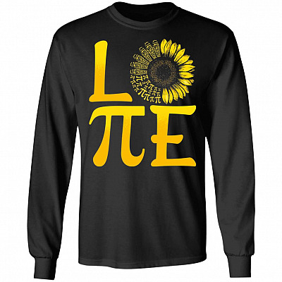 CubeBik Happy Pi Numer Symbol Sunflower Gift Hoodie Sweatshirt - Cool Pi Day Sunflower Lover T-Shirt