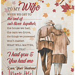 Personalized Husband To Wife When We Get to The End of Our Lives Together Fleece Blanket - Sherpa Blanket