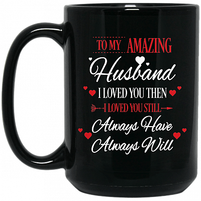 15 oz. Black Mug