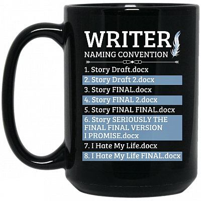 15 oz. Black Mug