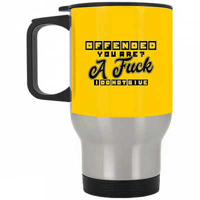 14 oz. Silver Travel Mug